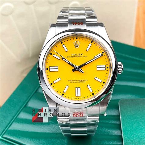 rolex oyster perpetual yellow face|rolex oyster perpetual price.